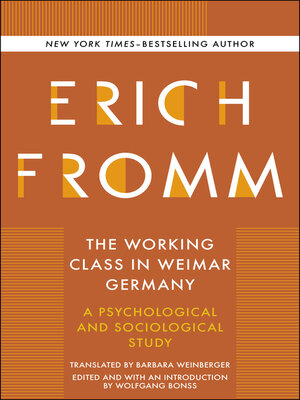 cover image of The Working Class in Weimar Germany